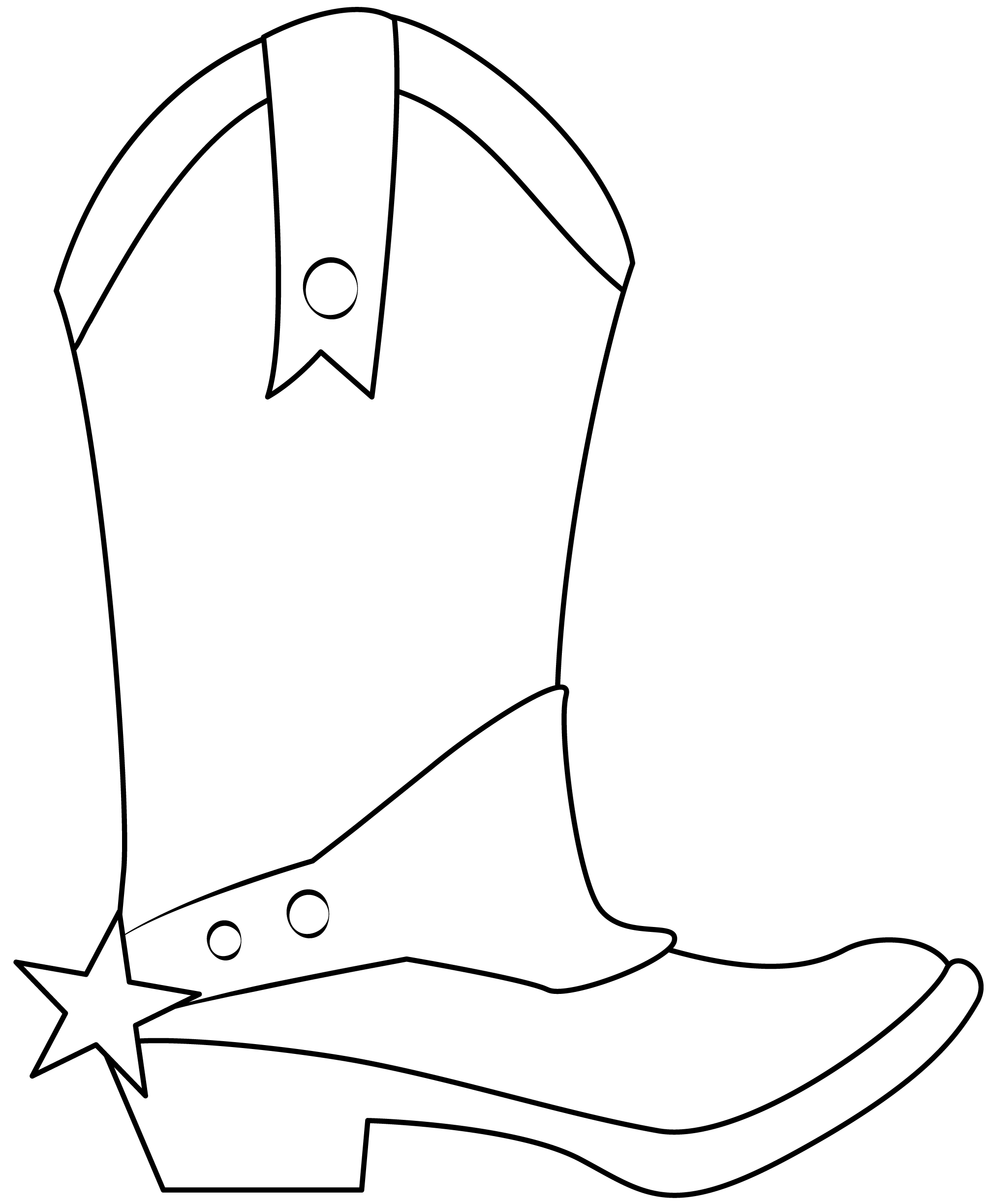 boot outlines - Clip Art Library