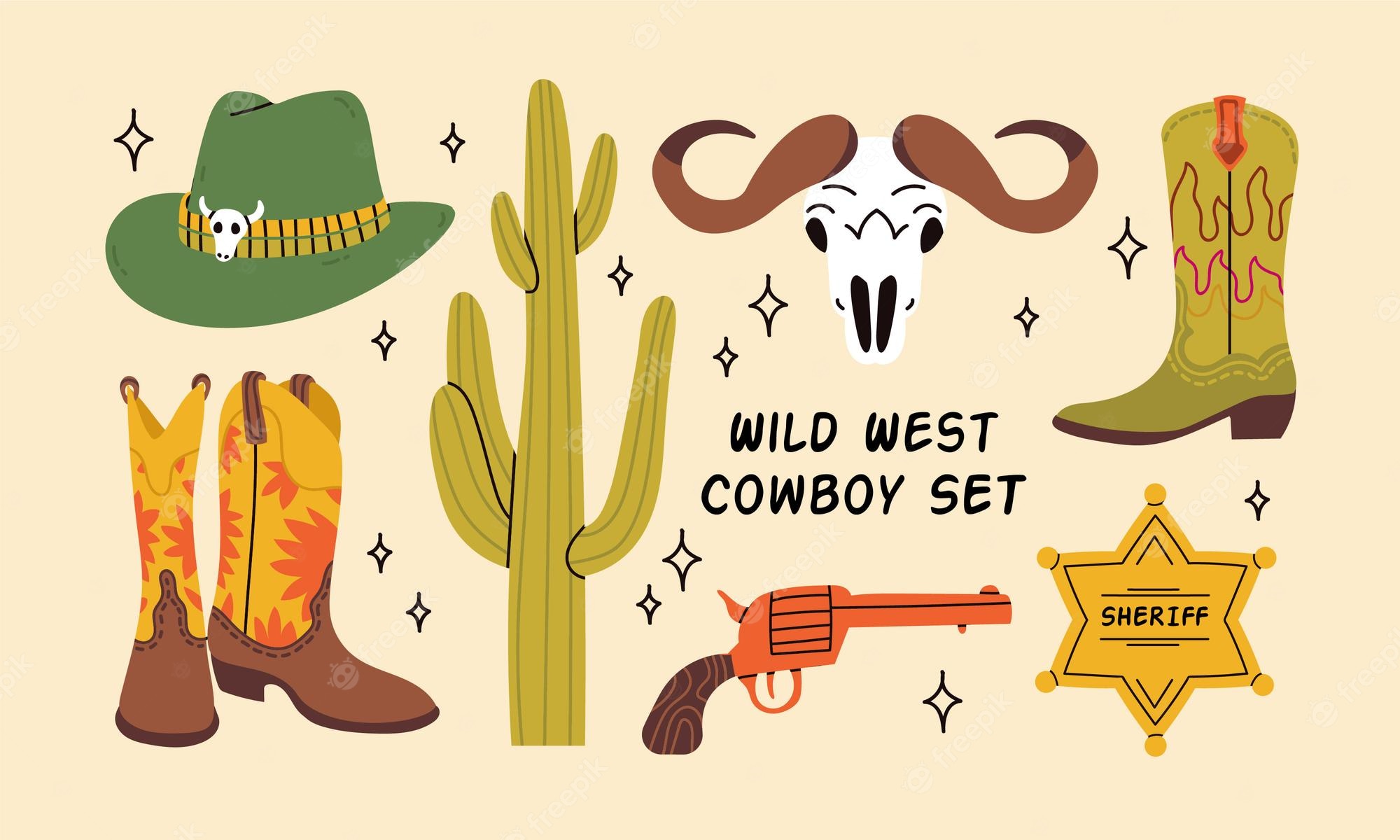 cowboy themes Clip Art Library