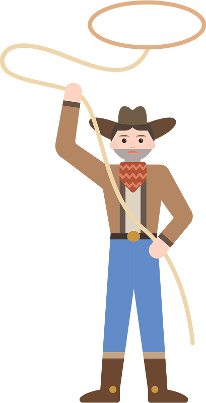 throwing lassos - Clip Art Library