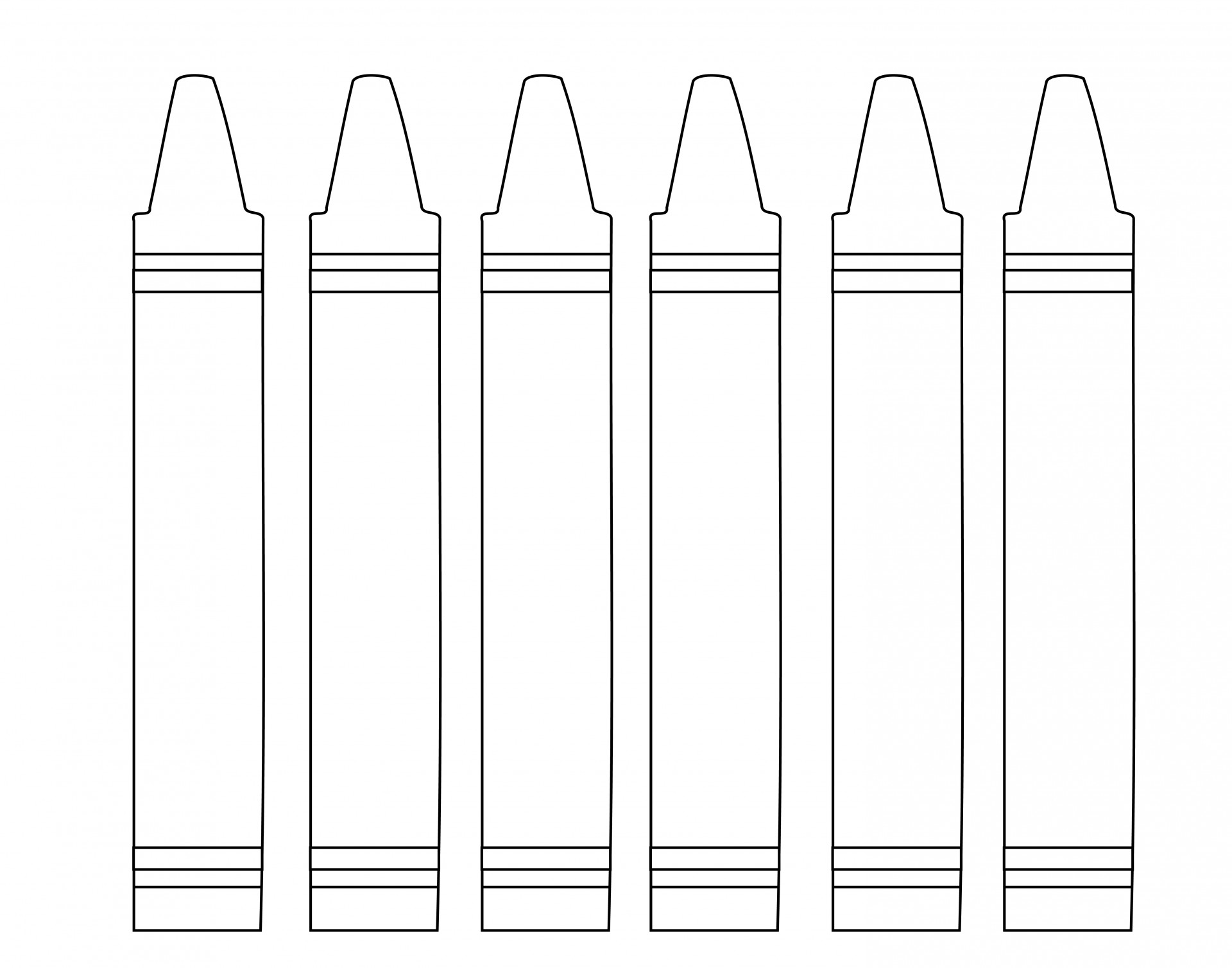Printable Crayon Coloring Page - Free Download for Kids & Teachers