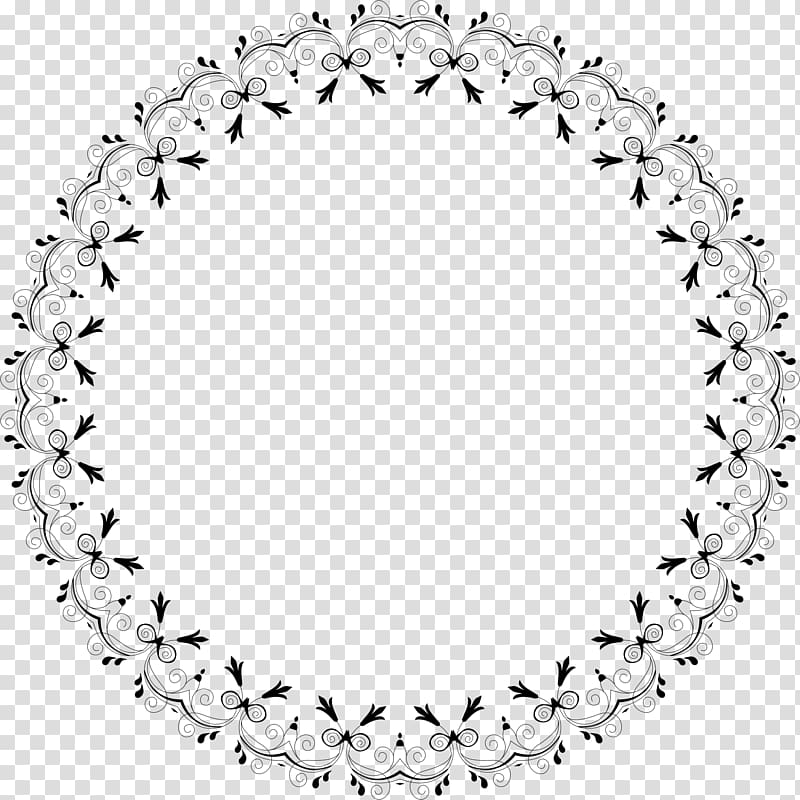 Decorative Circular Frame PNG - Free Ornamental Border for Design Projects