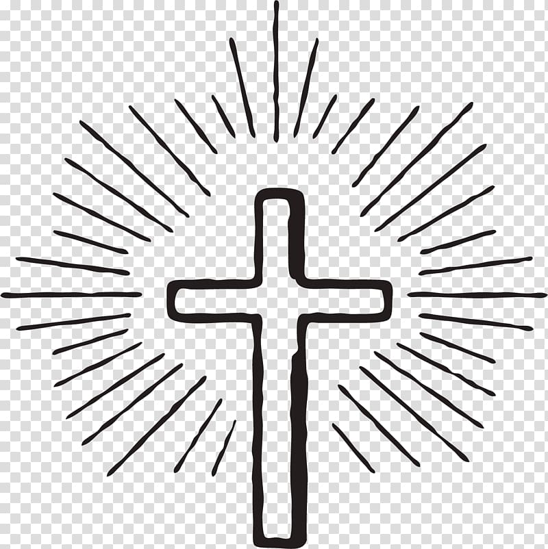 Radiant Cross Symbol - Christian Icon of Hope and Salvation