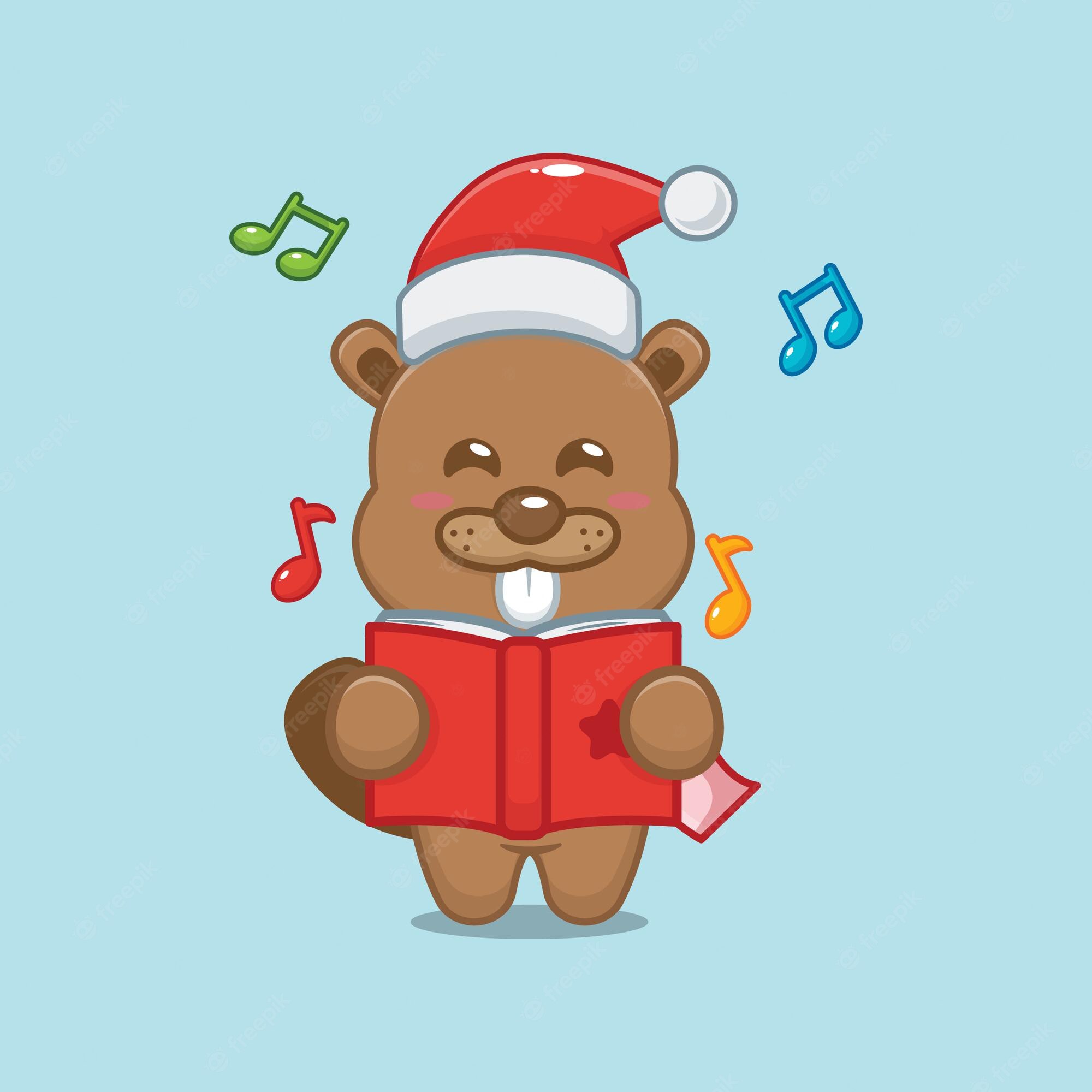 Beaver Christmas Stock Illustrations – 491 Beaver Christmas Stock ...