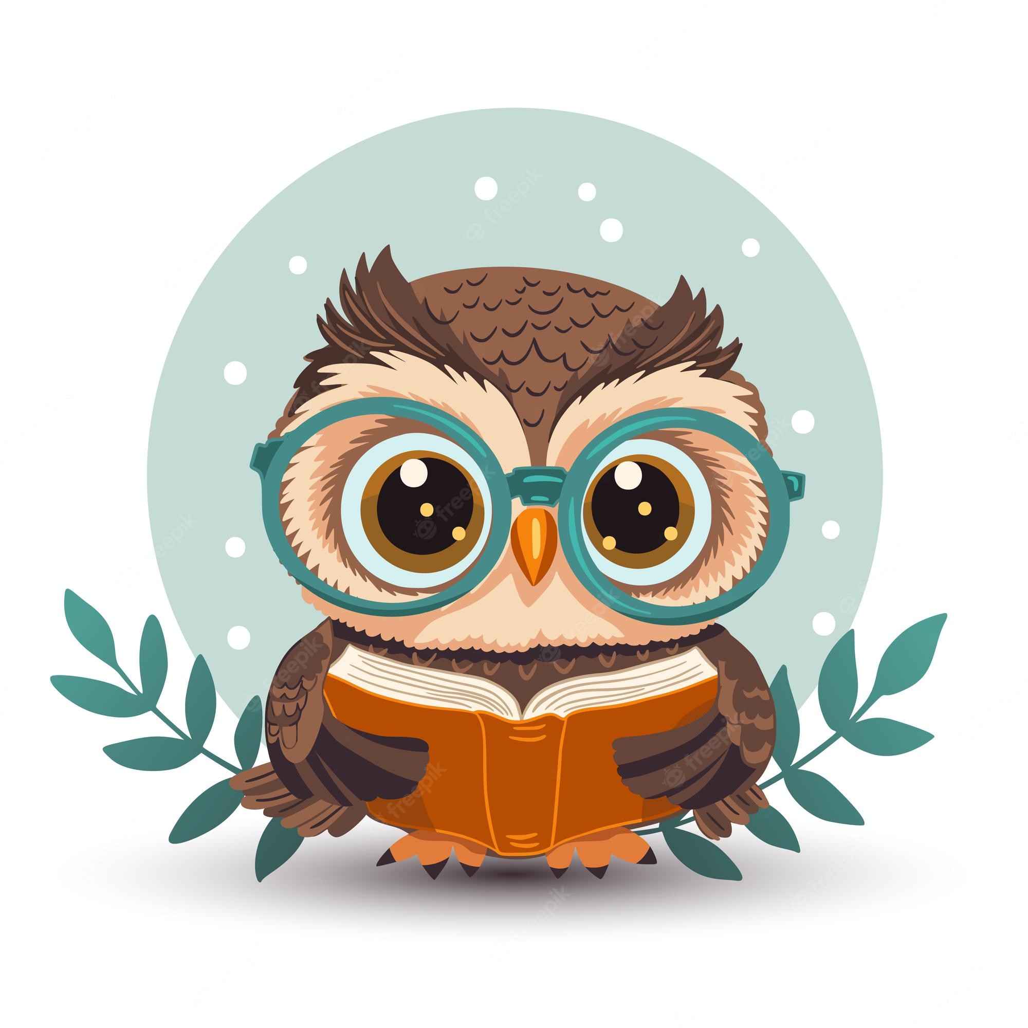 Cartoon Smart Owl Set Royalty Free Svg Cliparts Vectors And Clip