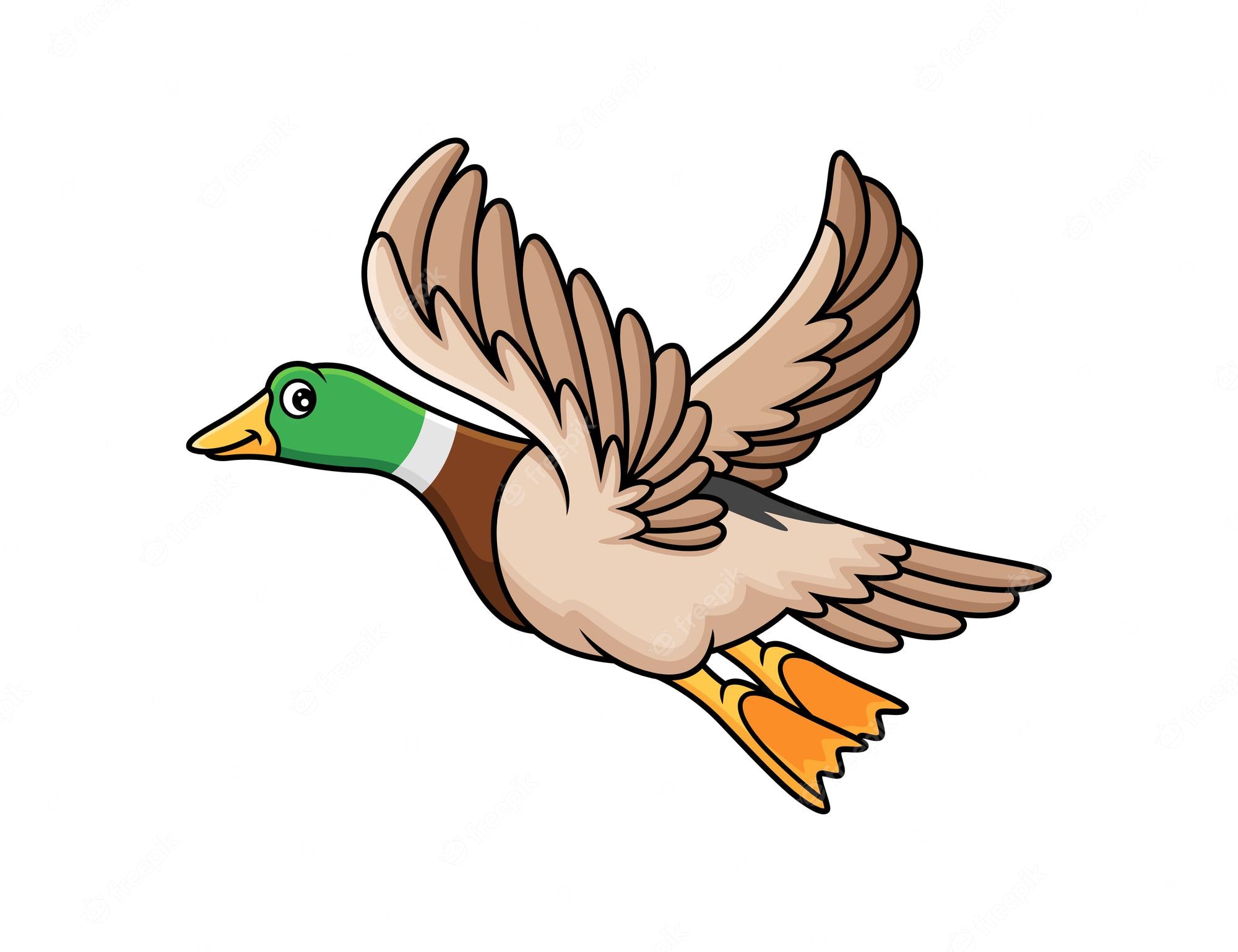 flying ducks - Clip Art Library