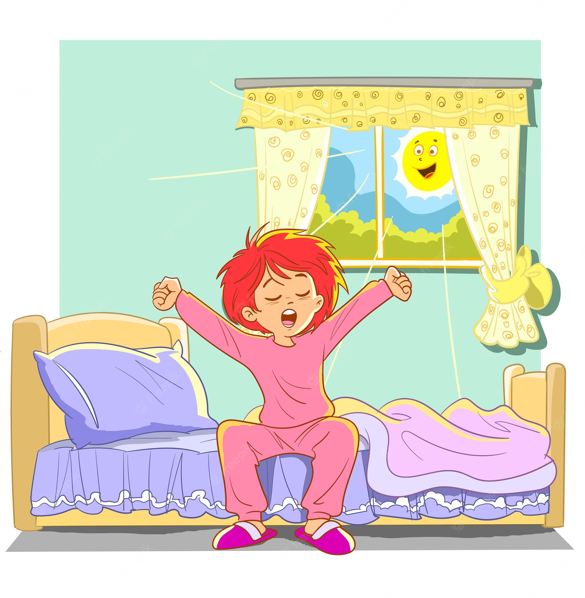 Girl Waking up clipart. Free download transparent .PNG Clipart Library ...