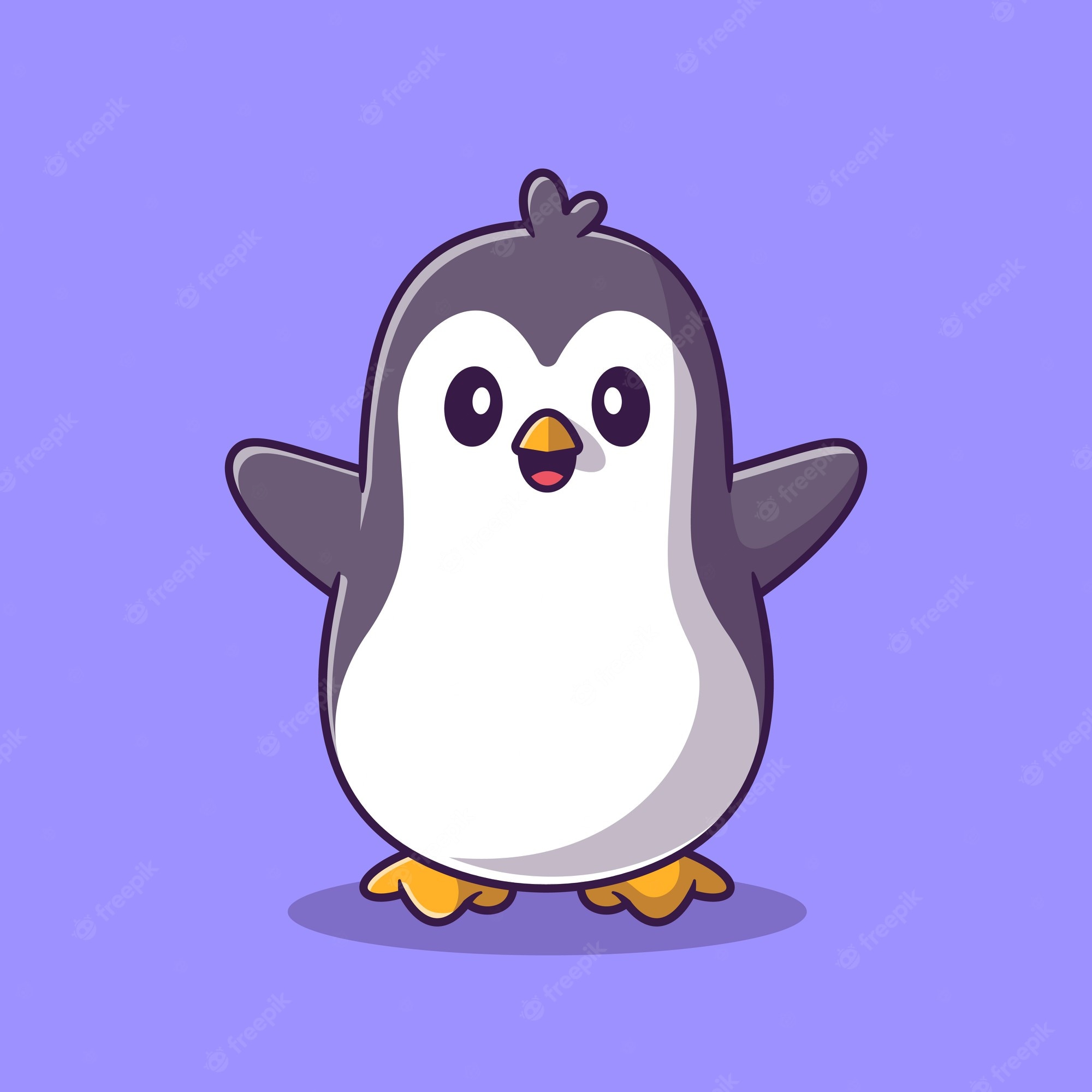 Happy Penguinpenguin Artwinter Clipartchristmas - Happy Penguin - Clip ...