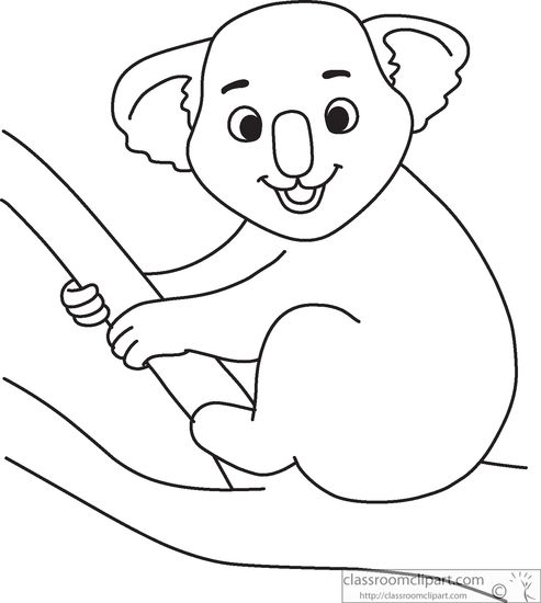 koala outlines - Clip Art Library