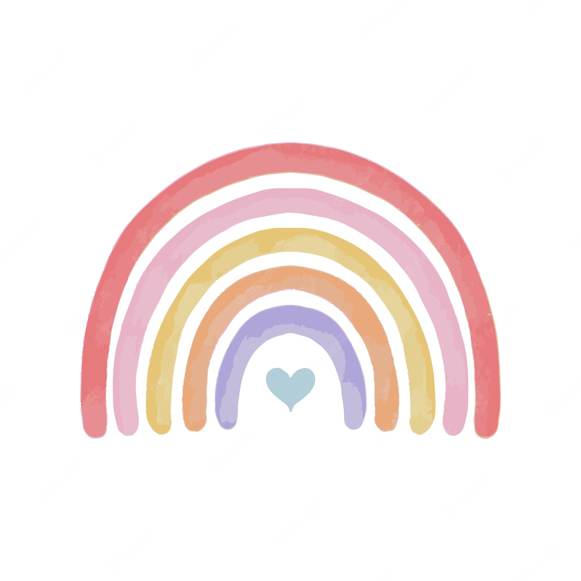Cute Pastel Rainbow Clip Art - Pastel Rainbow Clipart - Free - Clip Art ...