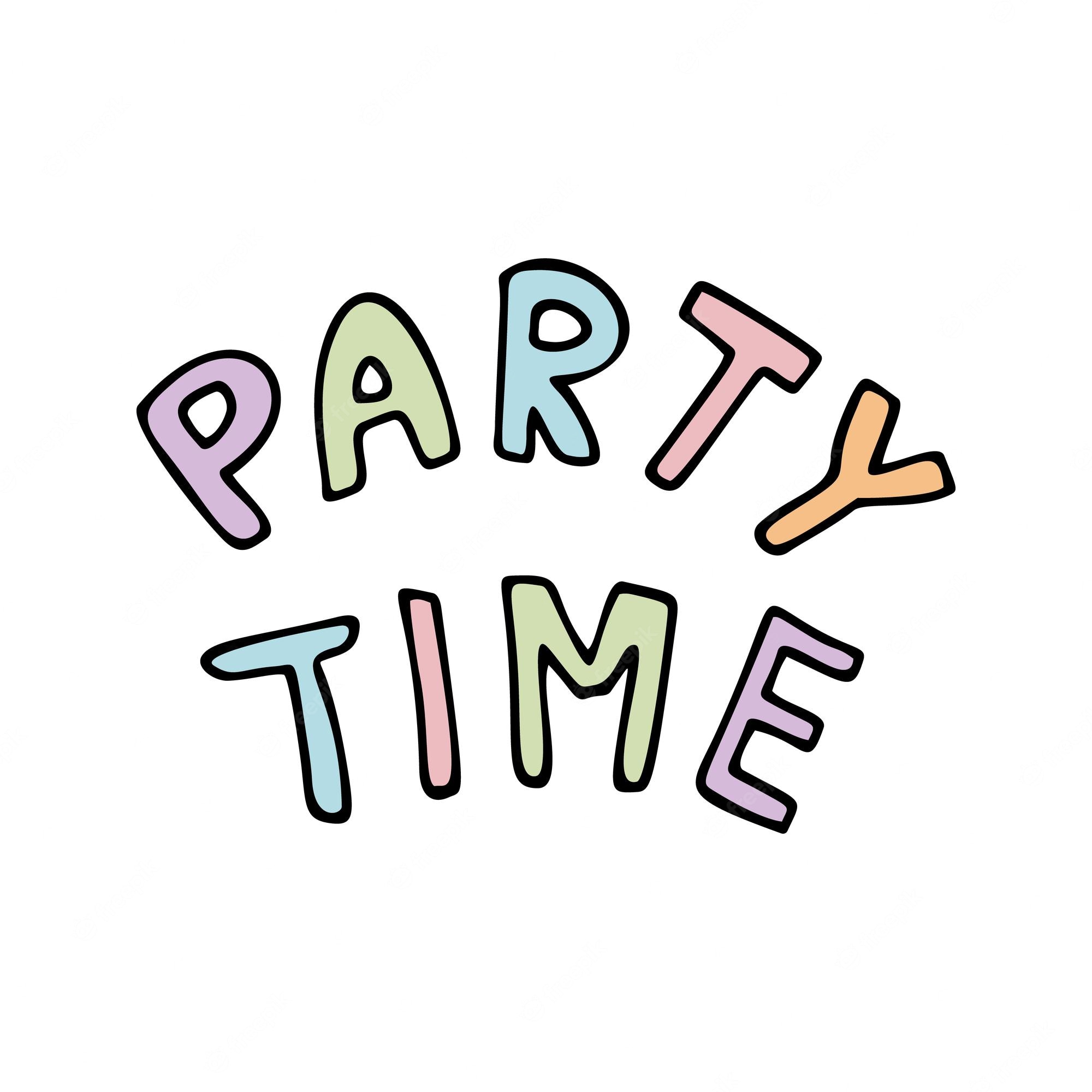 Party Time Title Svg Scrapbook Cut File Cute Clipart Files For Clip