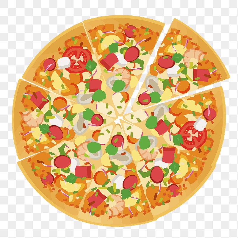 vegetable pizzas - Clip Art Library