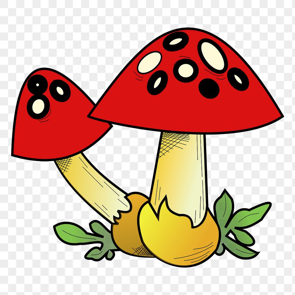Toadstool Coloring Book Page For Children Mushroom Outline Clip Art 
