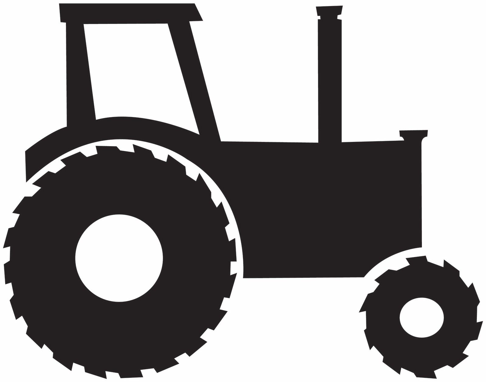 Tractor Silhouette Icon - Free Agricultural Machinery Graphic