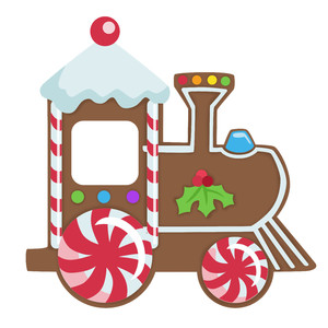 gingerbread trains - Clip Art Library
