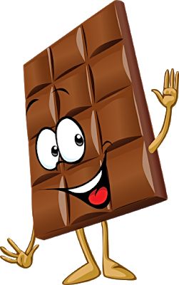Fun Chocolate Bar Mascot - Sweet & Playful Illustration