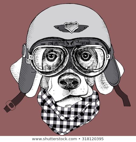 dog bikers - Clip Art Library