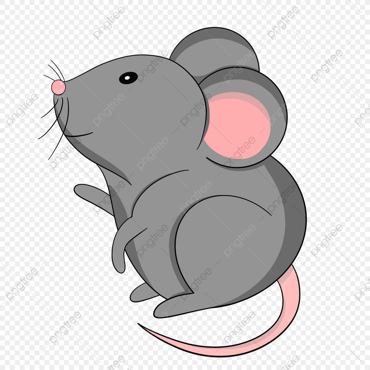 Adorable Cartoon Mouse Illustration - Free PNG Download