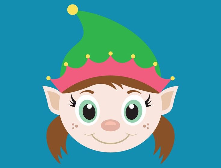 elf heads - Clip Art Library