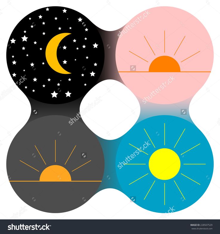 Day and Night Cycle Visual Guide - Time of Day Illustration