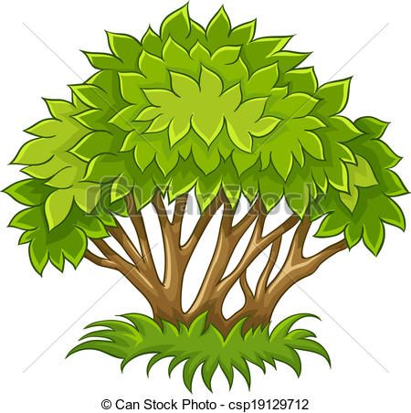 Cartoon Tree Illustration - Free Clip Art for Nature & Education