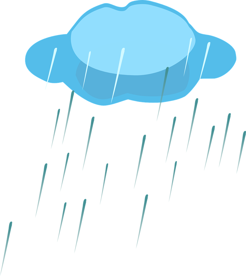 Rain Clipart Partly Cloudy - Mostly Cloudy With Showers - Free - Clip ...