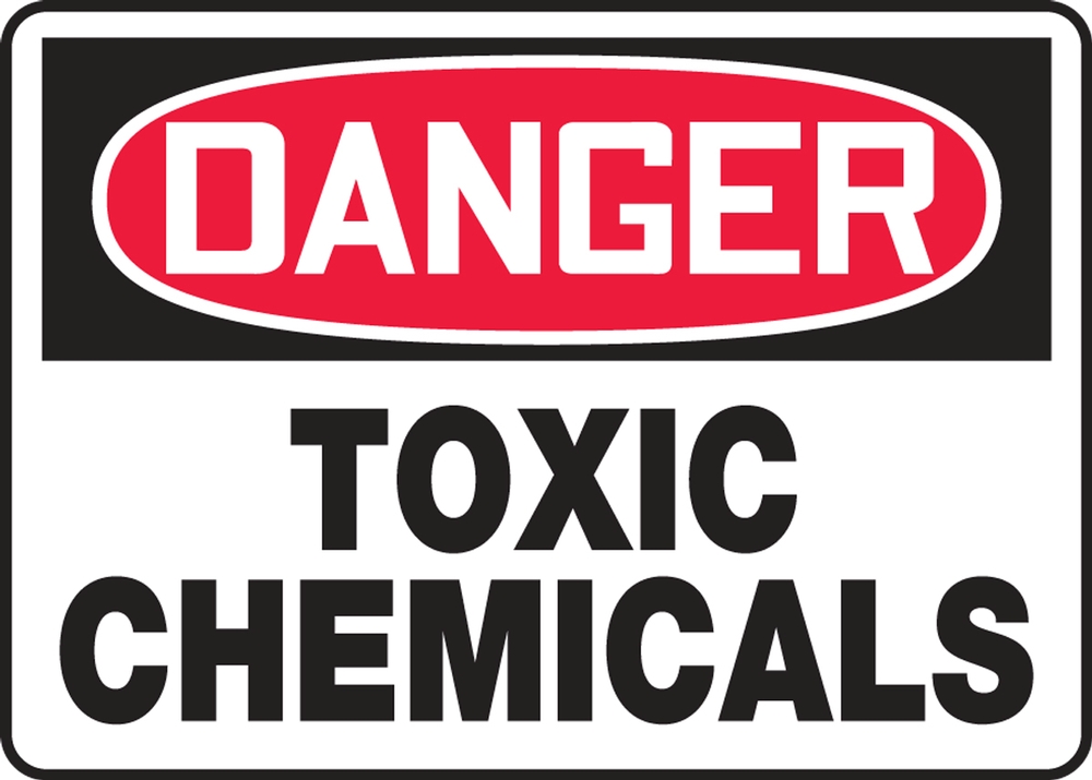 Toxic Chemicals Warning Sign - Safety Hazard Identification