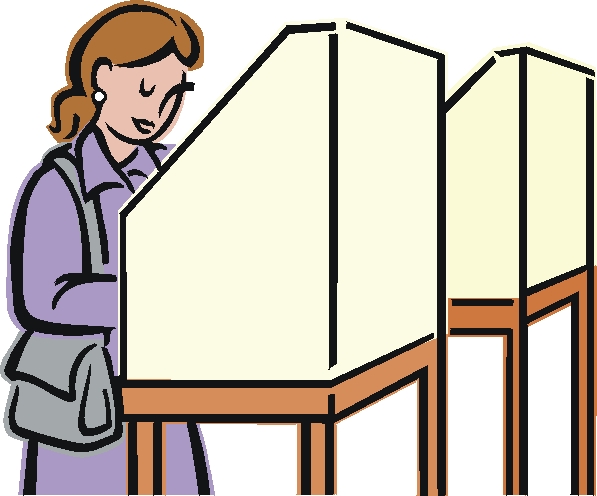 Voting Booth Illustration - Civic Participation and Democracy