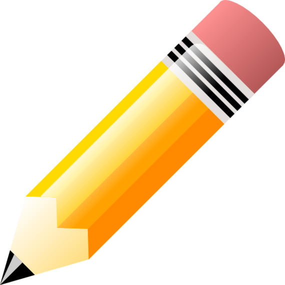 Yellow wooden pencil with pink eraser and silver ferrule, sharpened tip, isolated on black background.