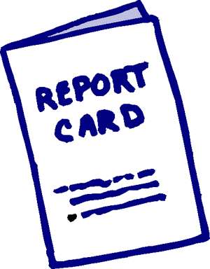 Report Card Illustration - Simple Hand-Drawn School Document Icon