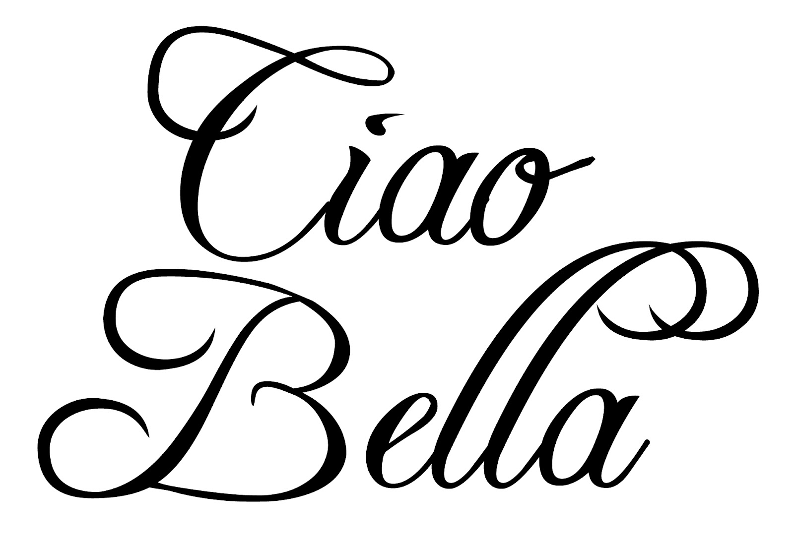 Ciao Bella - Stylish Italian Greeting Logo Design