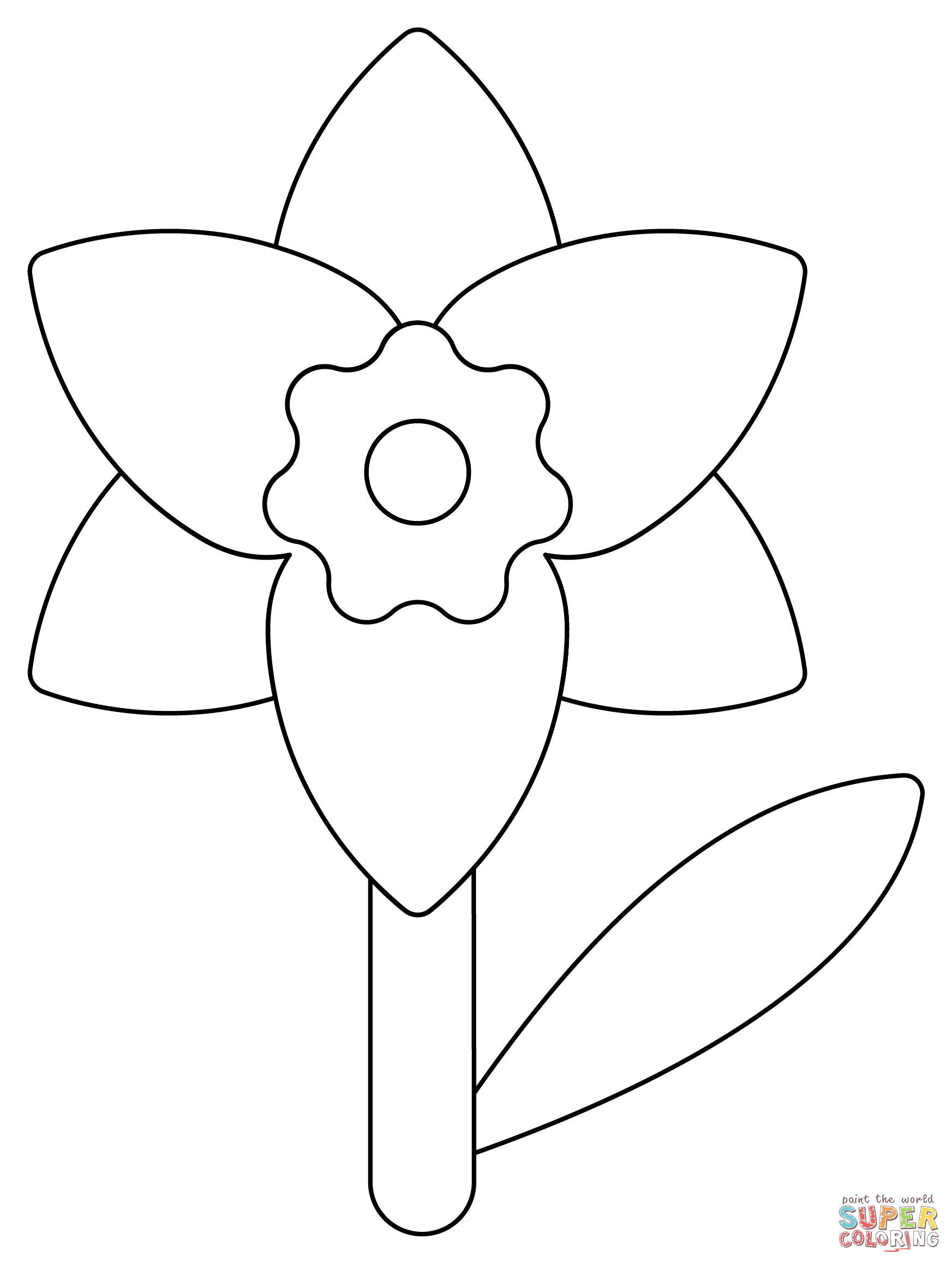 printable daffodils - Clip Art Library