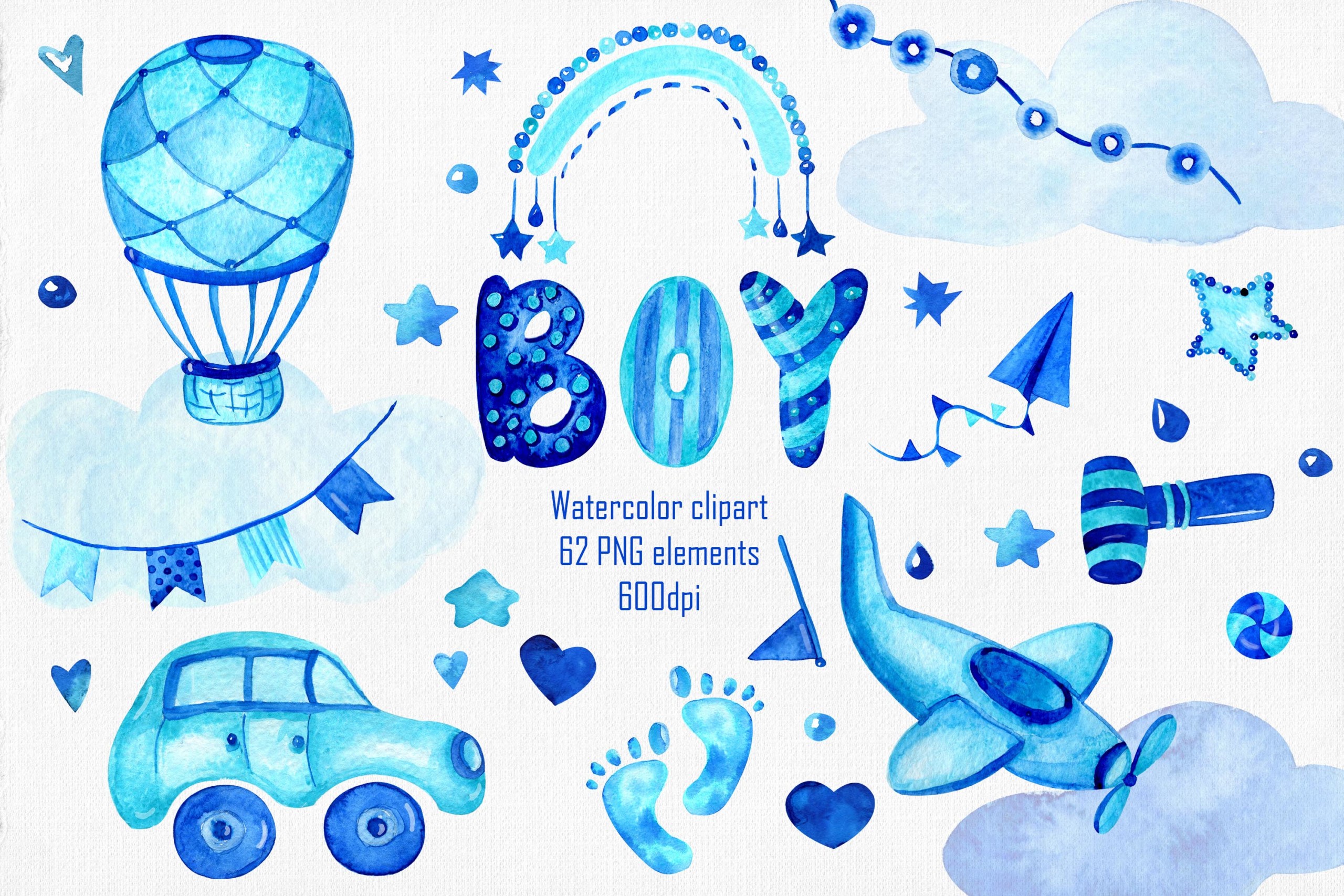 BUY 4 GET 50% OFF Baby Boy Clipart - Baby Shower Clipart - Birth ...