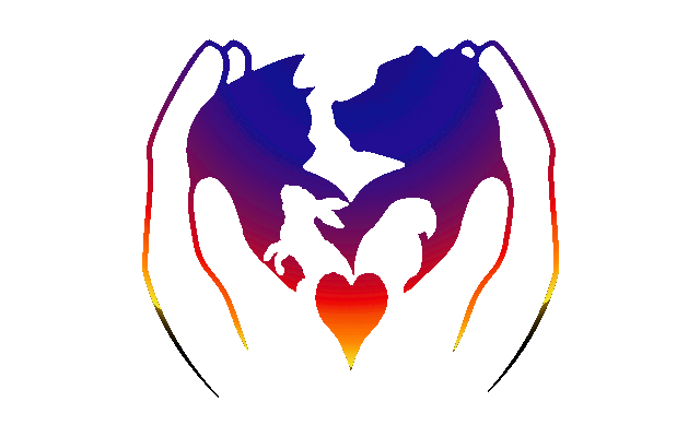Two hands cradling a stylized world map with a glowing heart at the center, symbolizing global care and unity.