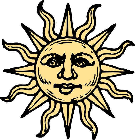 Smiling Sun Clipart Celestial Illustration Sun Png Sunshine - Clipart ...