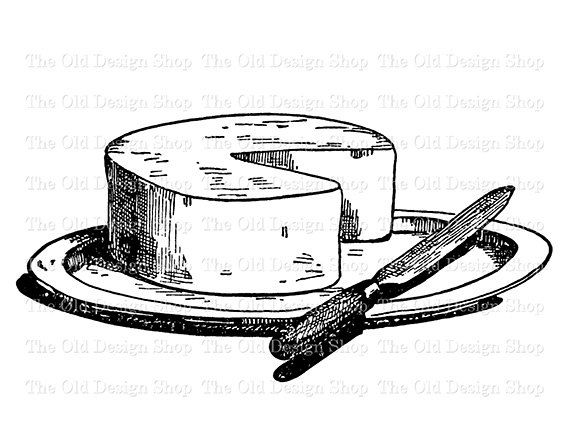 Classic Cheese Illustration - Free Vintage Clipart for Food & Design