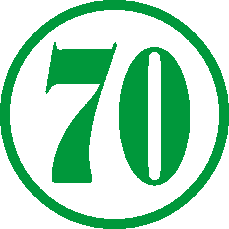 Celebrating 70 Years - Anniversary Logo Design
