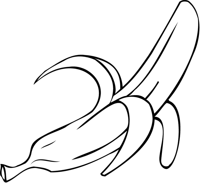 Peeled Banana Illustration - Free Clipart for Educational and Design Use
