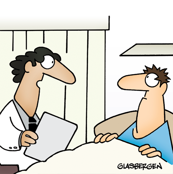 sick patient funny cartoon