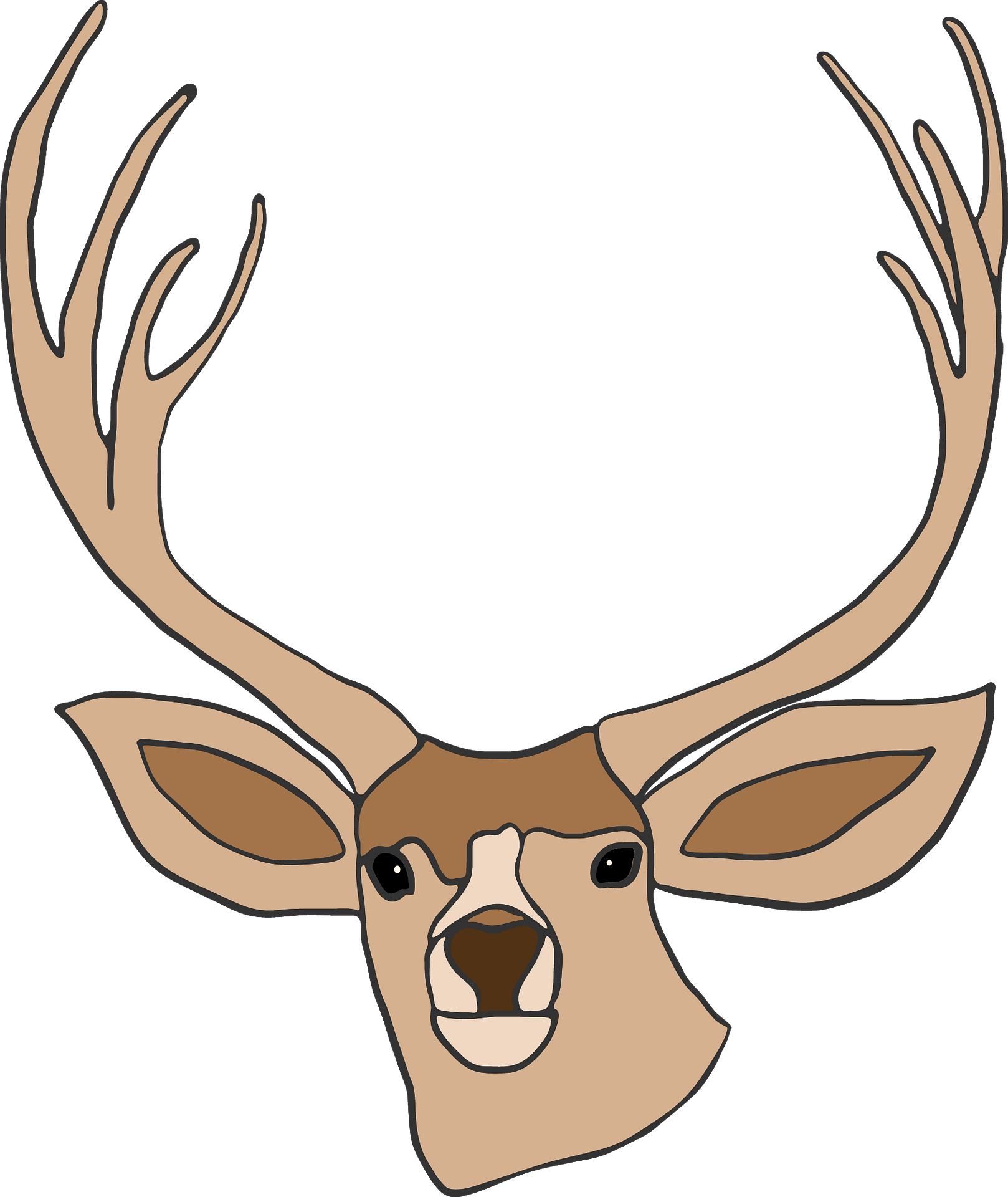 Deer Head SVG ,Deer svg, Deer Clipart,Deer Head Clipart Stock - Clip ...
