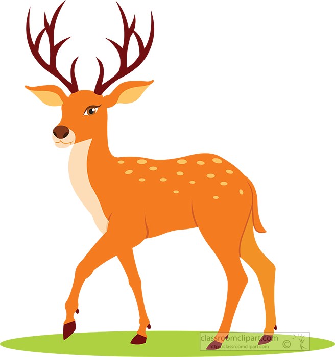 Spotted Deer Illustration - Free Clipart for Education and Design