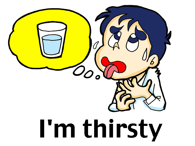 thirsty cartoon face