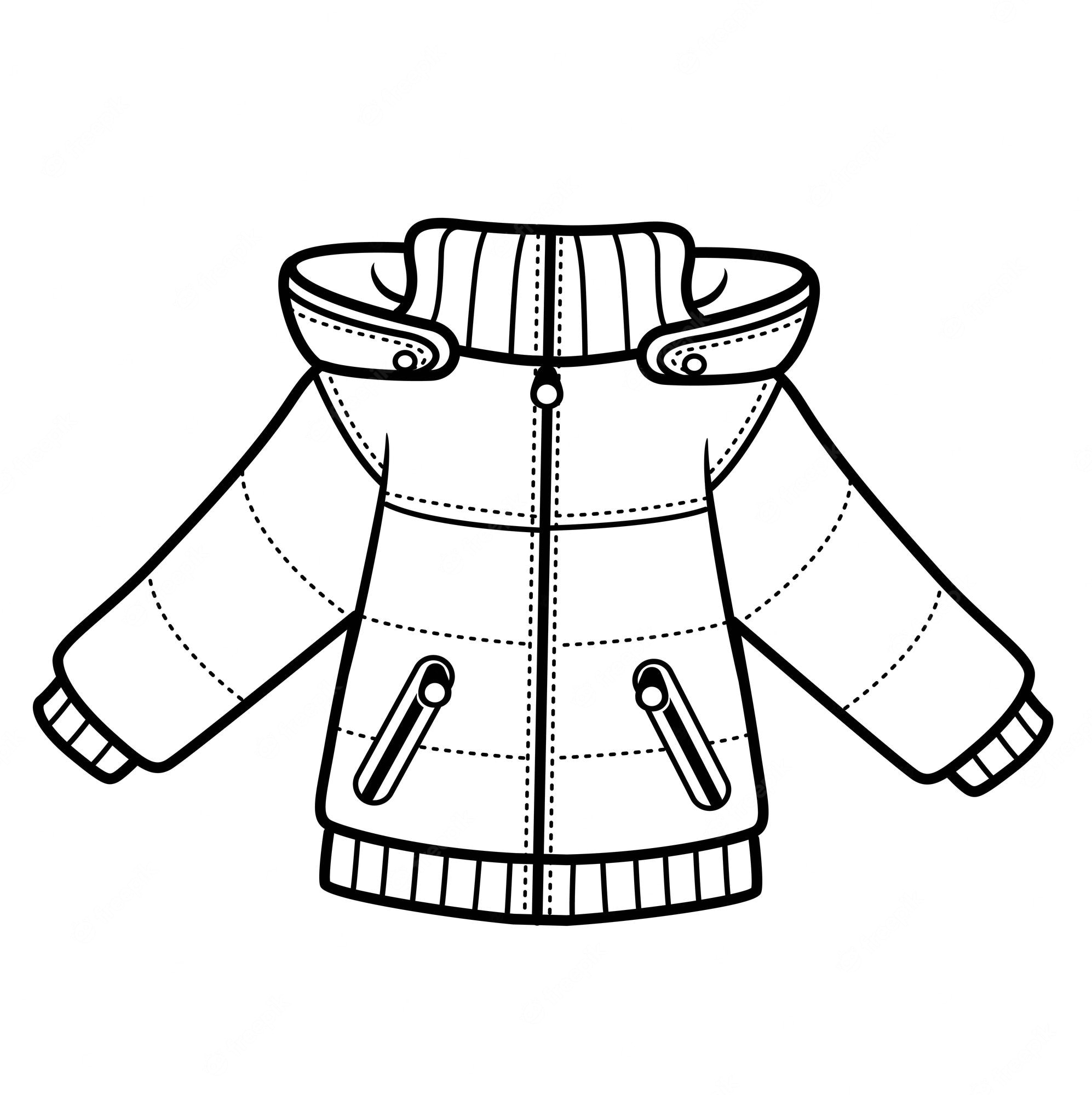 jackets outlines - Clip Art Library