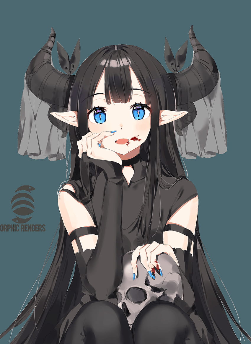 Demon girl: Original fantasy character [digital... (07 Feb 2018)｜Random Anime  Arts [rARTs]: Collection of anime pictures