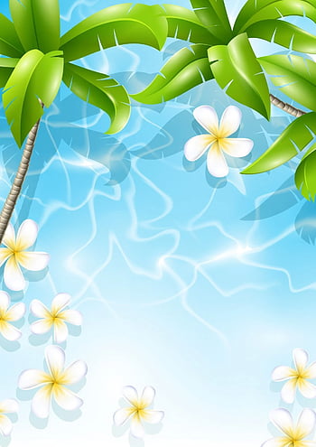 Serene Tropical Beach Background - Free Download & Usage