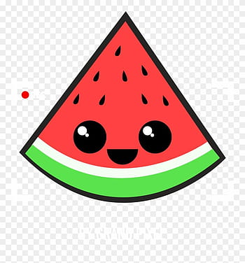 Adorable Kawaii Watermelon Slice Illustration - Free PNG Download