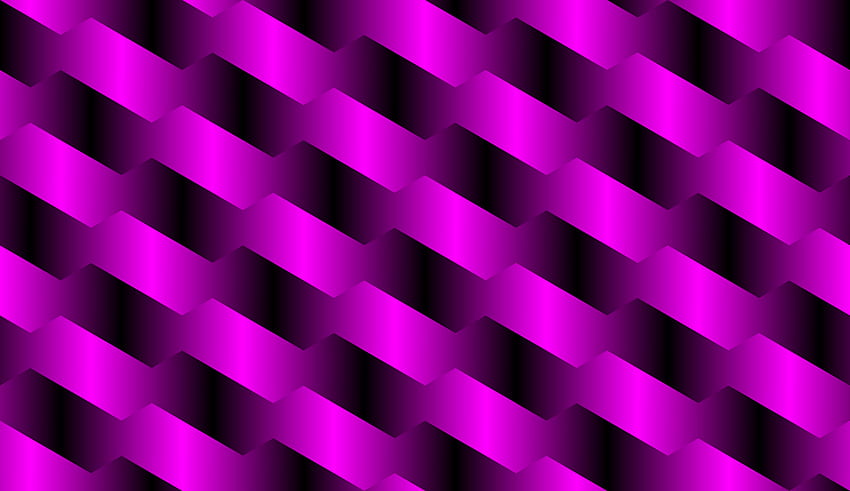 Vibrant purple and black zigzag geometric pattern with gradient depth and 3D effect.