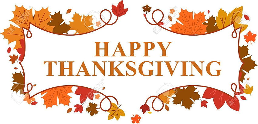 Happy Thanksgiving Greeting Banner - Free Fall Decorative Image
