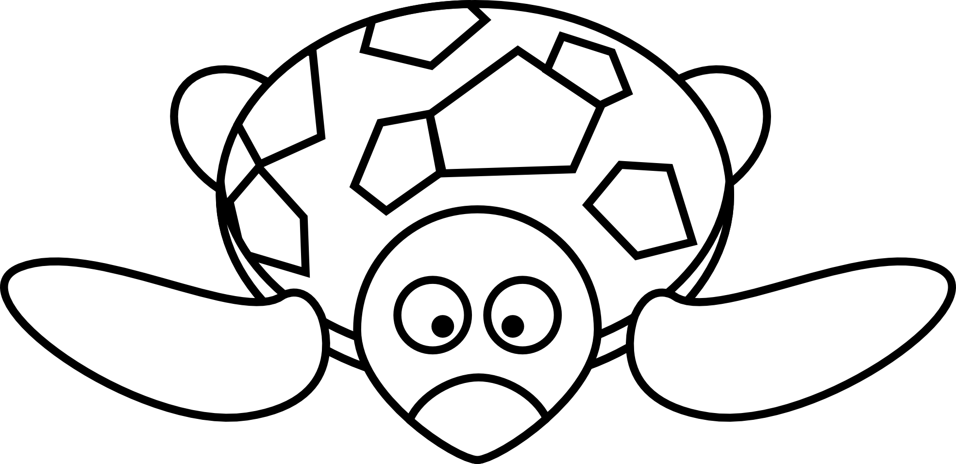 Fun Turtle Coloring Page with Soccer Ball Shell Design