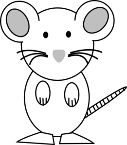 Friendly Cartoon Mouse Illustration - Free Clipart for Kids & Education
