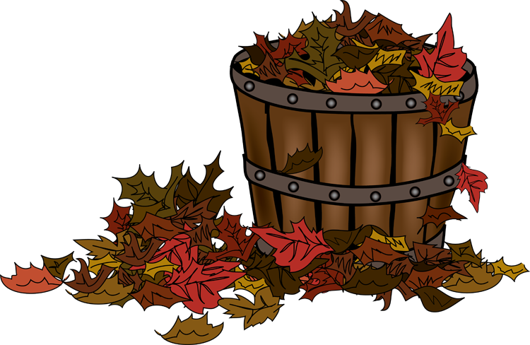 Autumn Leaves in Barrel - Fall Decor & Seasonal Imagery